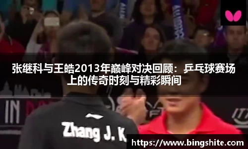 张继科与王皓2013年巅峰对决回顾：乒乓球赛场上的传奇时刻与精彩瞬间